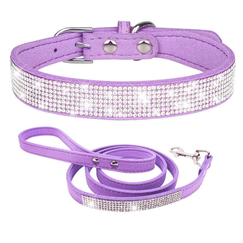 Exquisite small medium dog collar and leash high quality dog products pet accessories