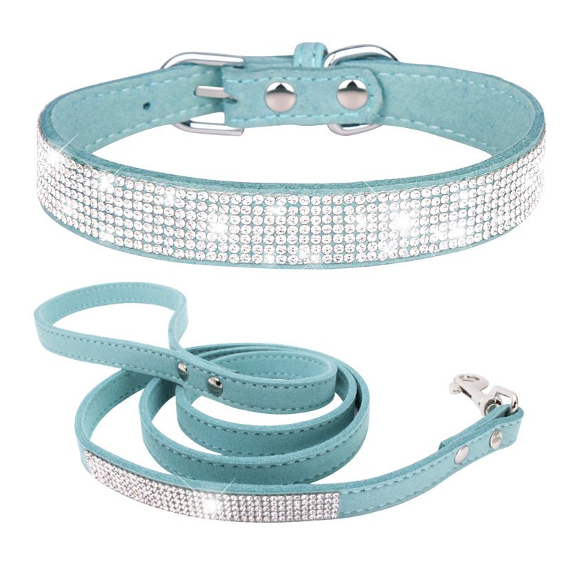 Exquisite small medium dog collar and leash high quality dog products pet accessories