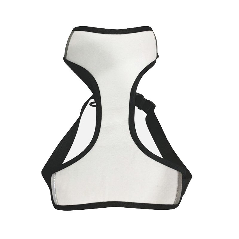 Dog accessories Neoprene Self Sublimation Pet Chest Vest Blank Plain Dog Harness With Matching Dog Leash