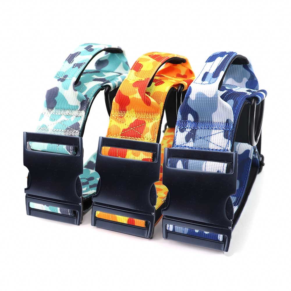 Quality Multi-color Custom Camo Combat Collar Patterned Wholesale Adjustable Outdoor Tactical Training Pet Dog Collar