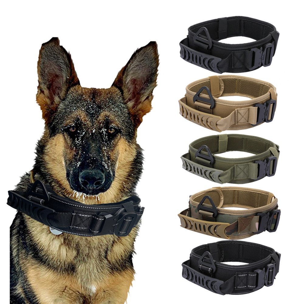 Customization High Quality Nylon Wear-resistant Multi-color Adjustable Outdoor Tactical Training Pet Dog Collar