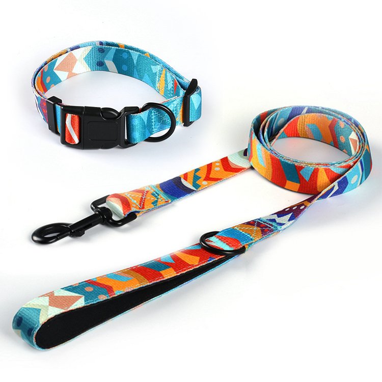 Manufacturer Custom Print Soft Adjustable Designer Personalized Dogs Collars Leash Other Pet Collars, Leashes & Harnesses
