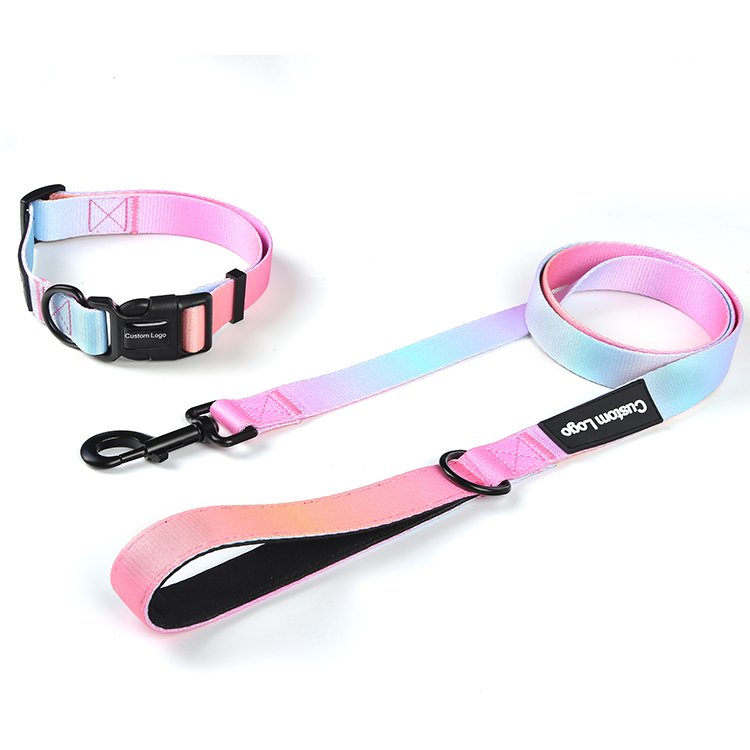 Manufacturer Custom Print Soft Adjustable Designer Personalized Dogs Collars Leash Other Pet Collars, Leashes & Harnesses