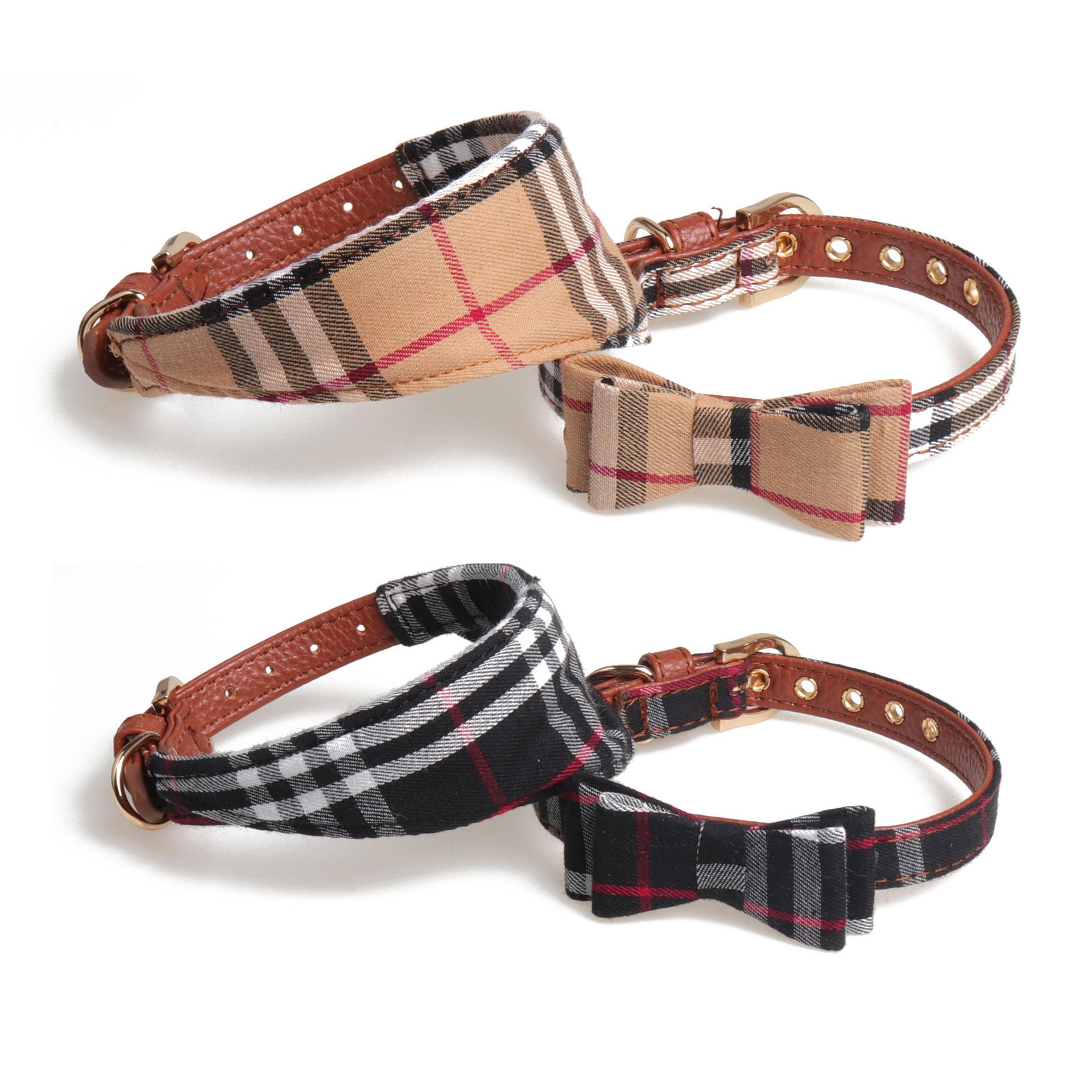 Luxury Accessories for Dogs Cats Nylon Adjustable Metal Buckle And Leash Set 2022 Custom Pattern Bandana Pet Supplies