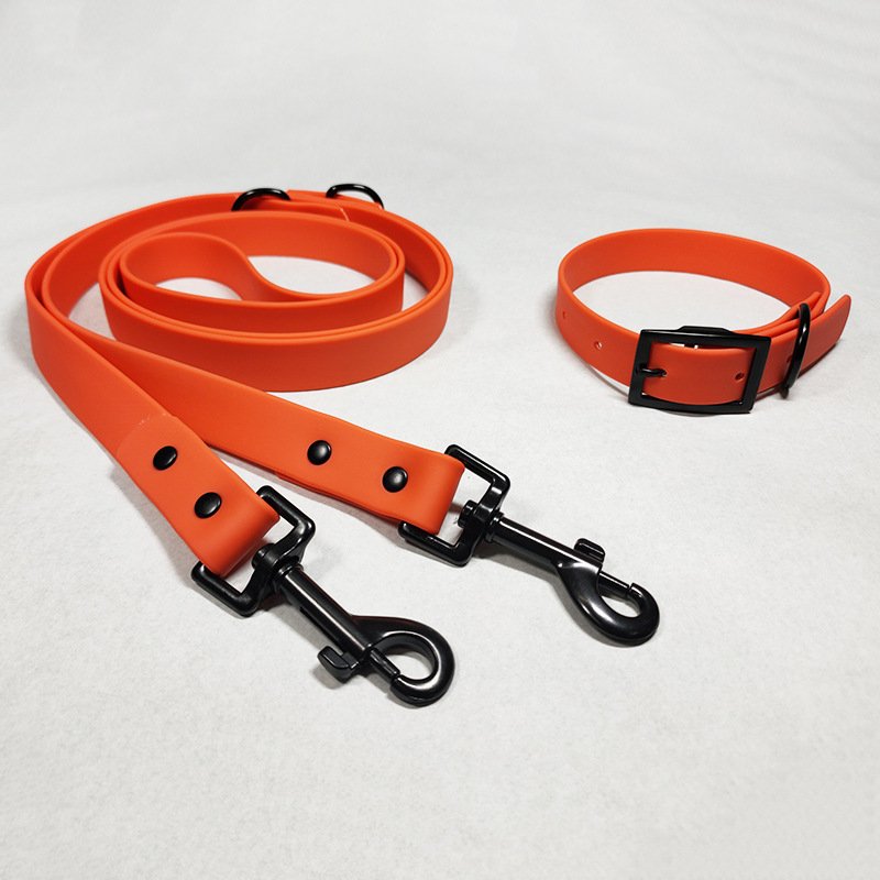 Cheap Made In China Waterproof Weather-Resistant Pvc Coated Leather Nylon Webbing Dog Collar Leash Set