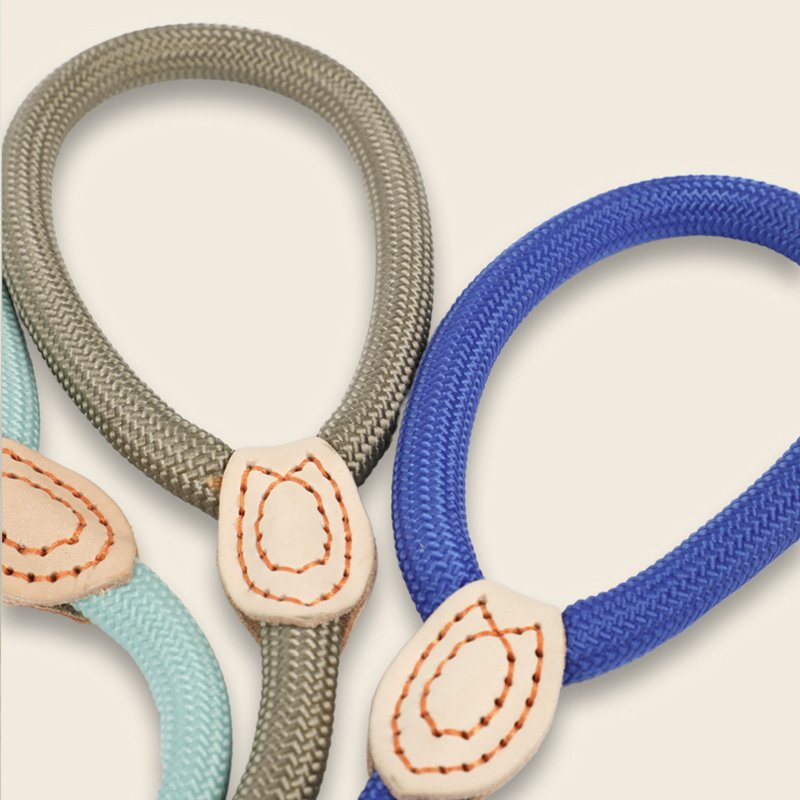 2 In 1 Anti-Riot Anti-Breakaway P Rope Chain Adjustable Leather Limit Buckle Nylon Dog Leash Collar For Small Medium Large Dog