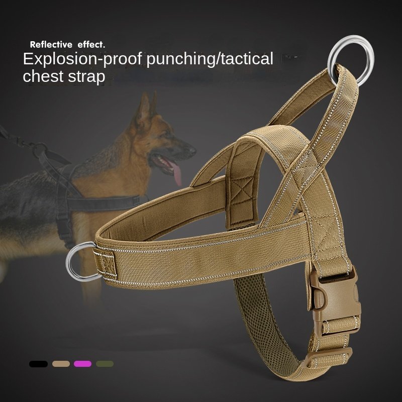 Walking dog rope large chest strap vest horse tactical training dog special collar dog leash