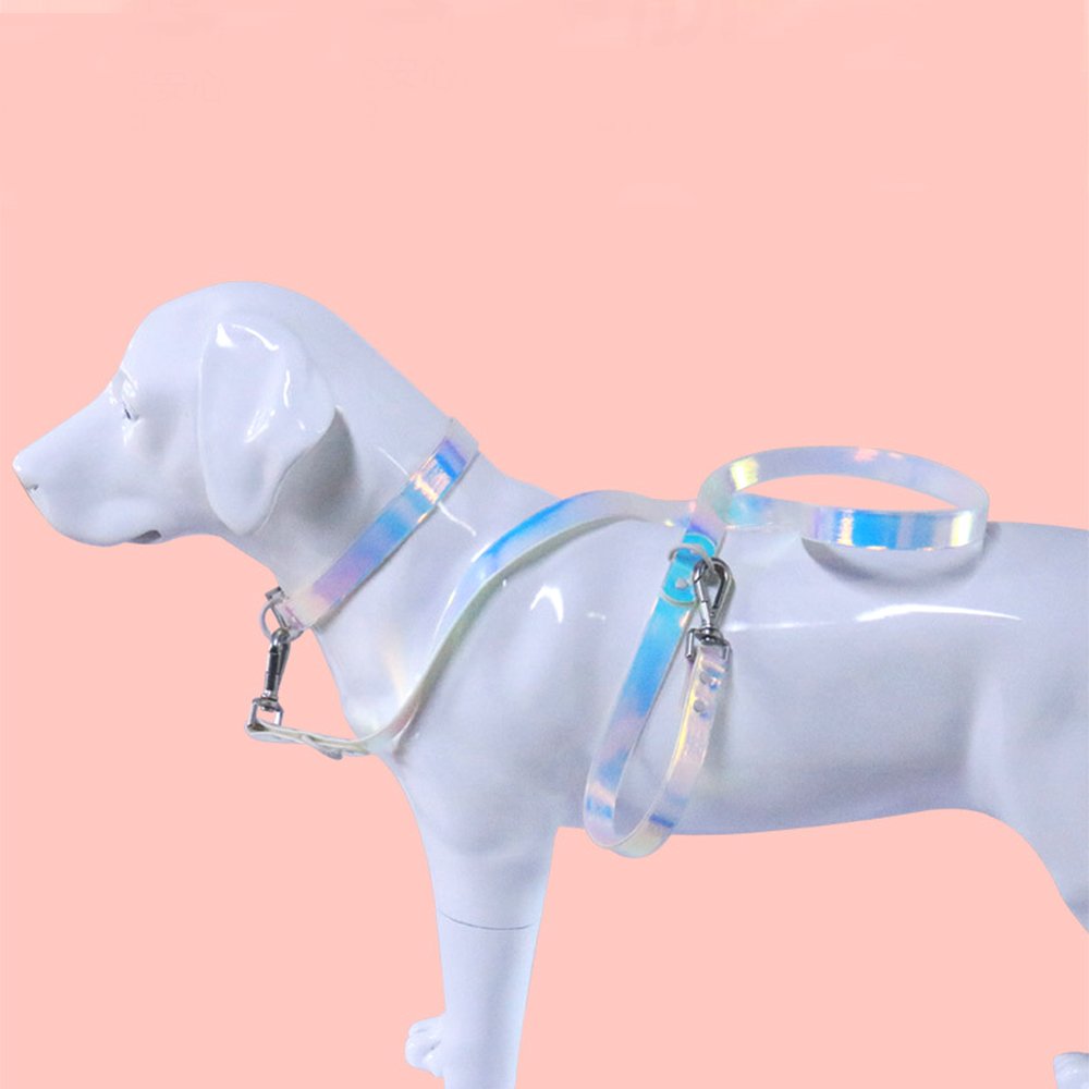 High quality customizable logo lead rope integrated color changing collar set dog leash