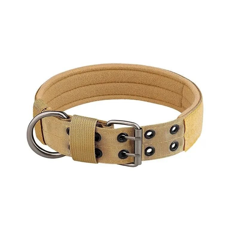 wholesale Adjustable Tactical Dog Collar with Handle Heavy Duty Metal Buckle Dog Collar for Training Dogs