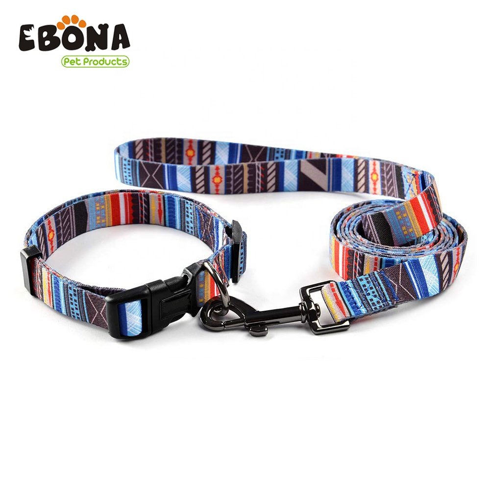 Pet collars and lead set,dog collar and leash set,dog collar leash