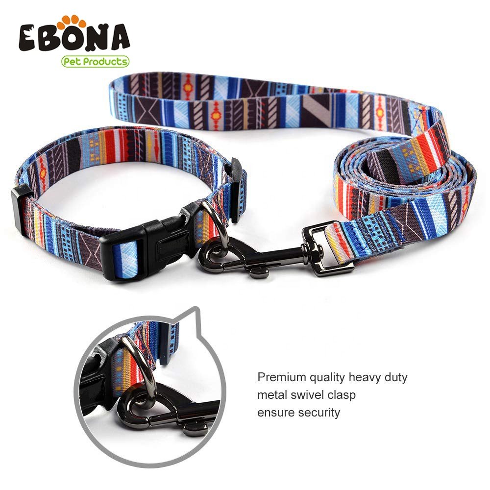 Pet collars and lead set,dog collar and leash set,dog collar leash