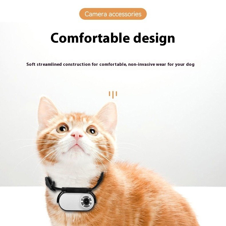 Portable Mini Pet Collar for Cats and Dogs Polyester Sport Monitoring Wearable Camera with Breakaway Feature Ribbon Decorations