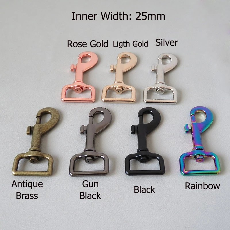 Dog Collar Metal Buckle 10/15/20/25/38mm High Quality Pet Collar Metal Hardware Rose Gold Side Release Buckle