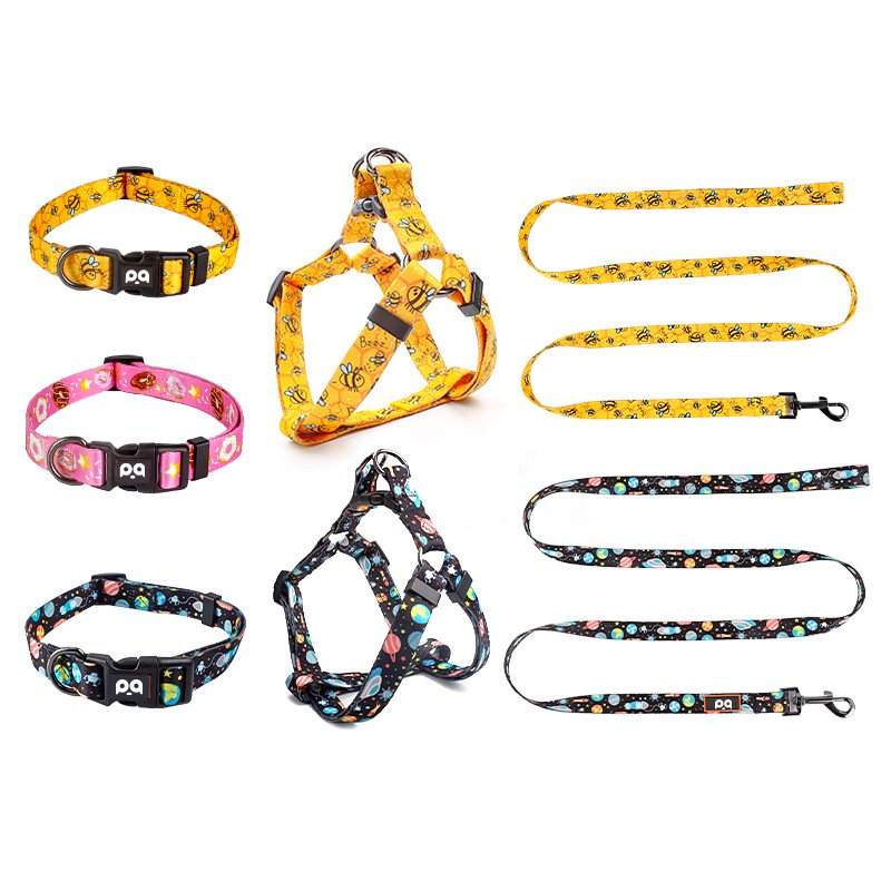 Pet dog collars large medium and small dog leashes dog traction pet supplies