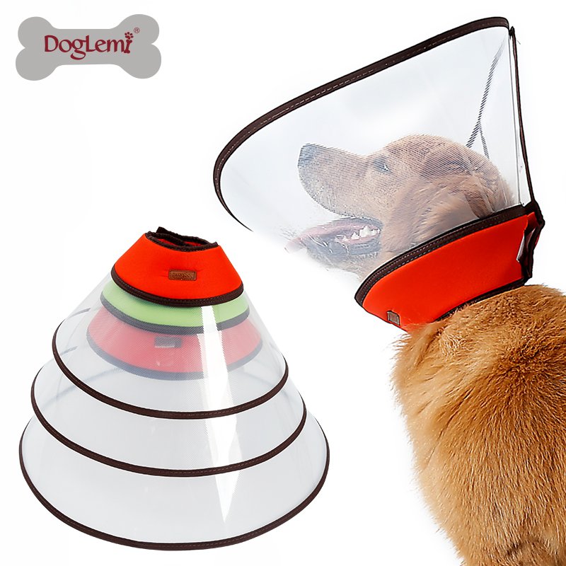 Large Pet Health After Surgery Elizabethan Collars Durable Recovery Dog Cone Collar