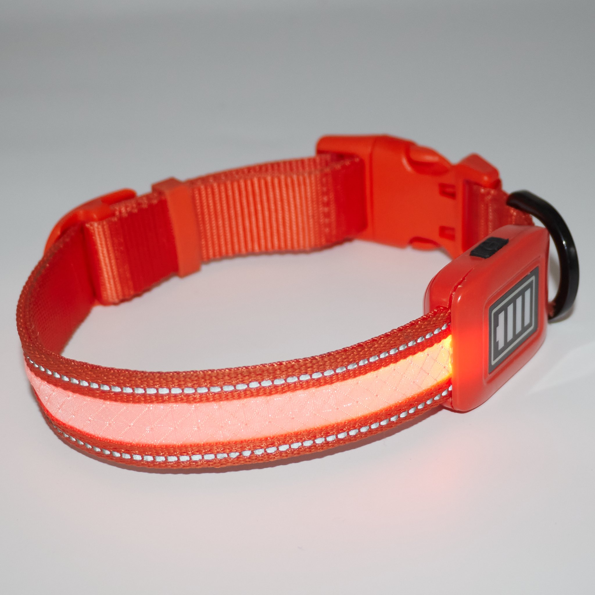 Led Light Dog Collar Detachable Glowing USB Charging Luminous Leash for Big Cat Collar Small Bright Pets Dogs Products