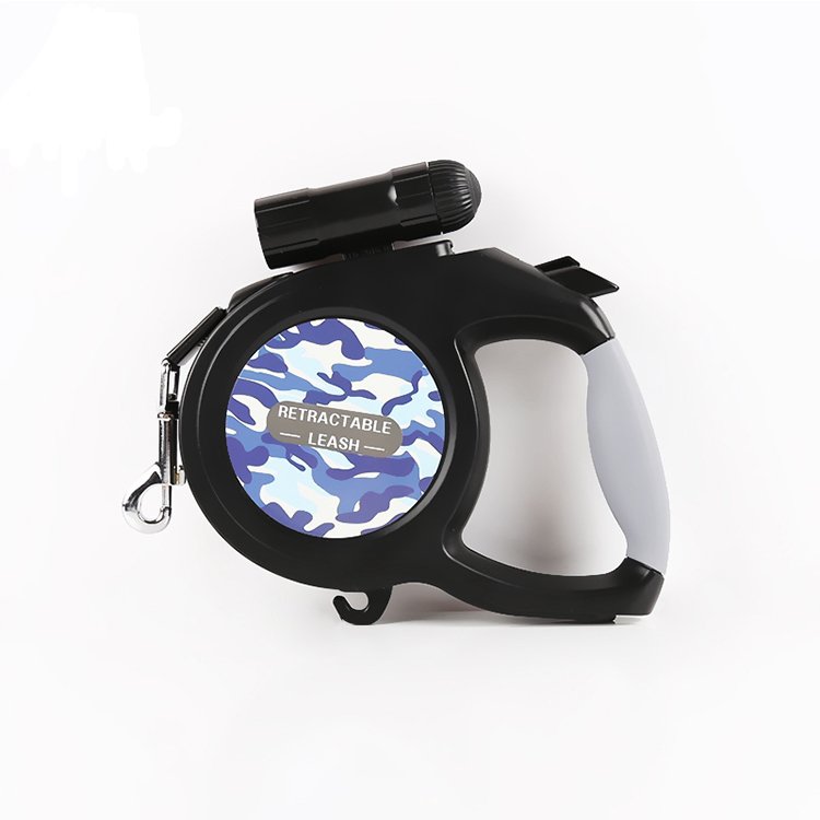 5M 8M Flex Freely Adjustable Automatic Heavy Duty Large Pet Lead Traction Rope Retractable Dog Leash With Waste Bag Dispenser