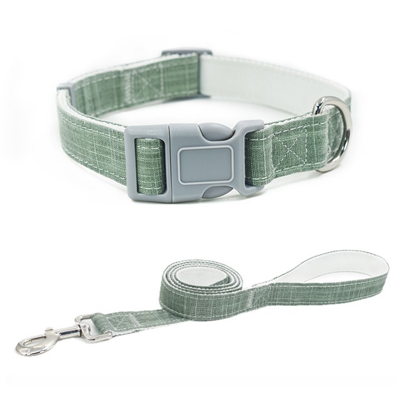 Cotton Webbing Dog Harness And Leash Set Hemp Step In Dog Harness Personalised Pet Products