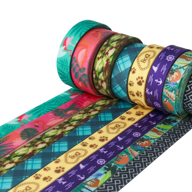Gacent Free Design Printed Waterproof PVC TPU Coated Webbing with High Pulling Strength For Pet Collar & Dog Leash
