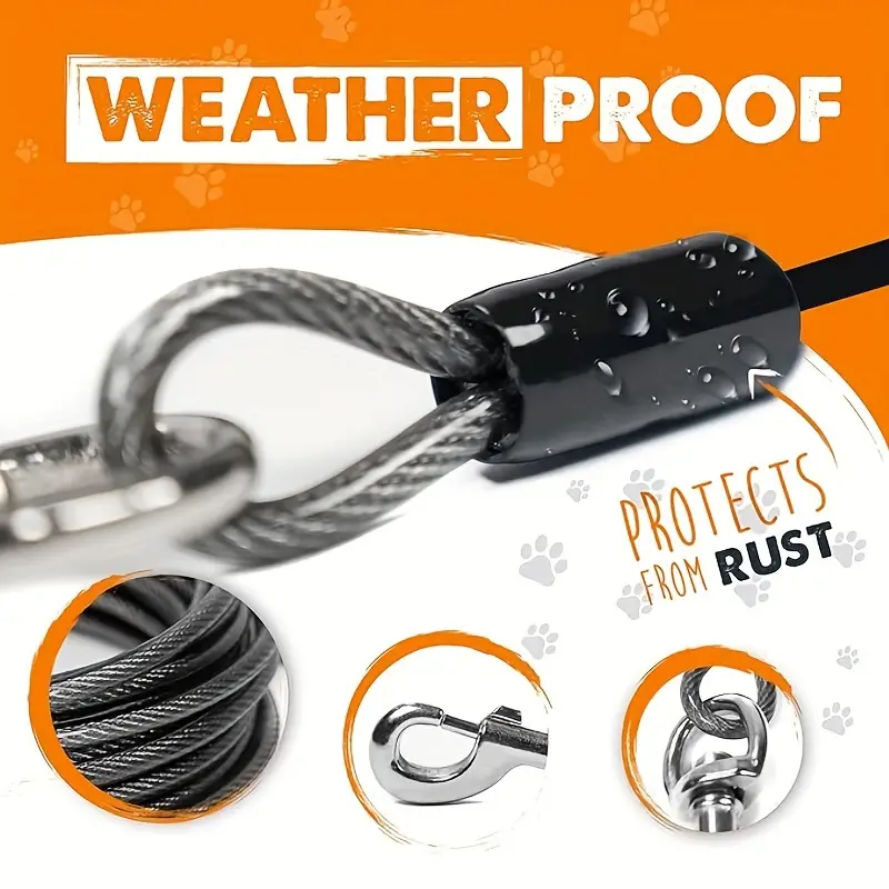 2-in-1 steel wire 1 tow 2 dog leash 360 tangle-free rotation for safe training and walking of large and small dog breeds