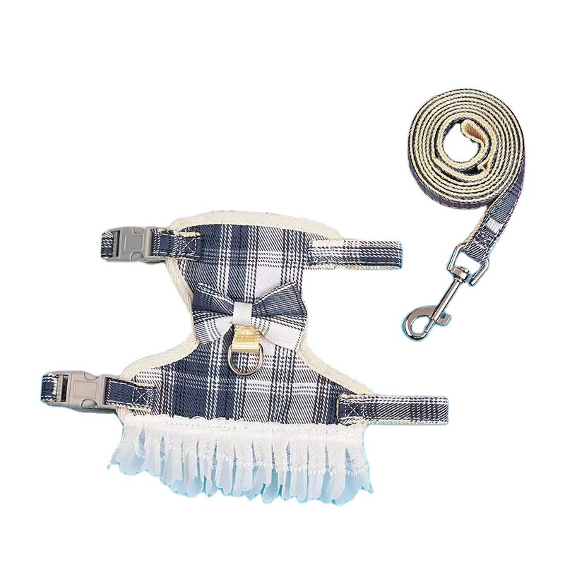 Manufacturers wholesale pet dog cat belt bear chest strap adjustable vest type belt set collar accessories