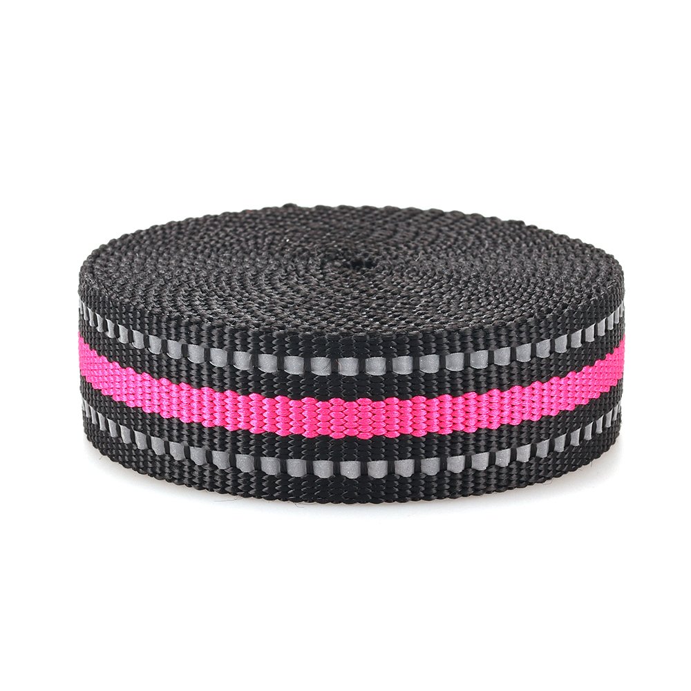 Customized Reflection Webbing Straps For Pet Products Pet Collar Pet Leashes Spot Goods Available