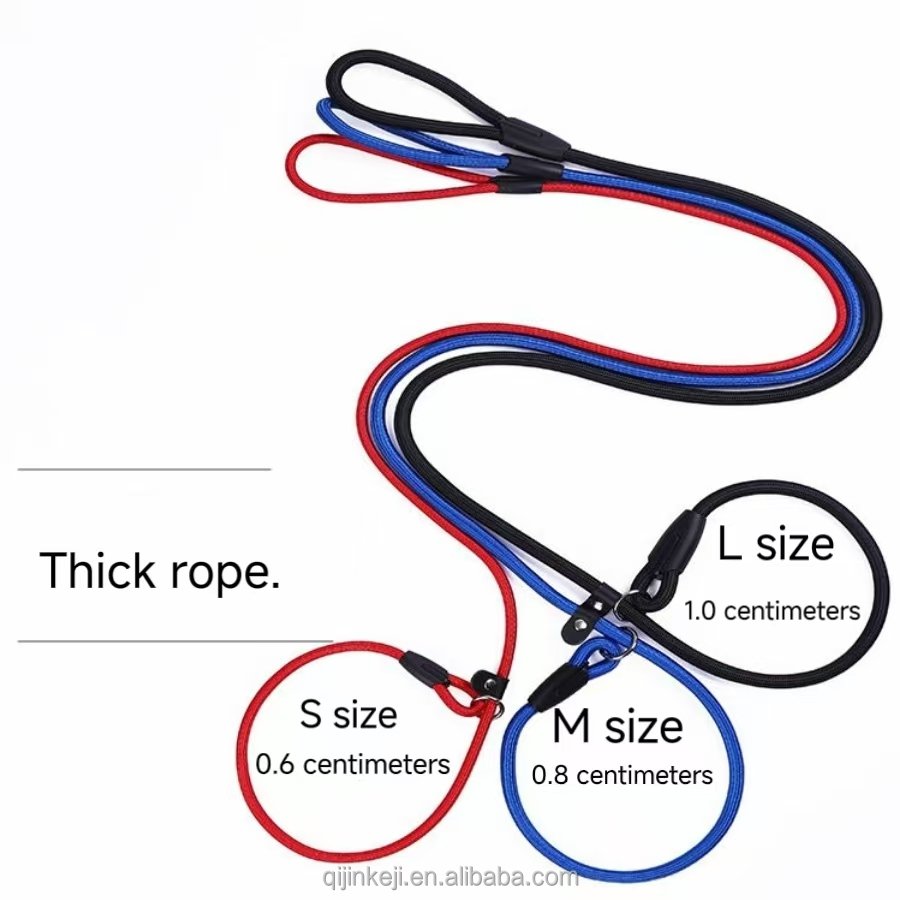 Latest technology Soft and comfortable dog leash Nylon dog leash walking training rope