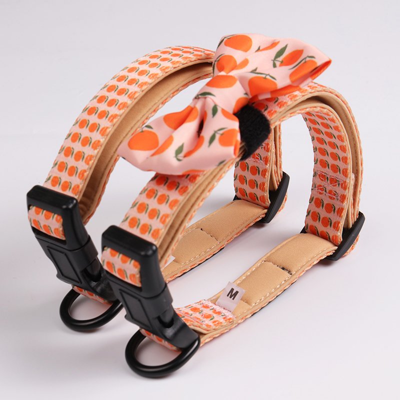 2021 New Customized Multicolor Durable Polyester Neoprene Pet Dog Harness Collar Leash For Walking Running