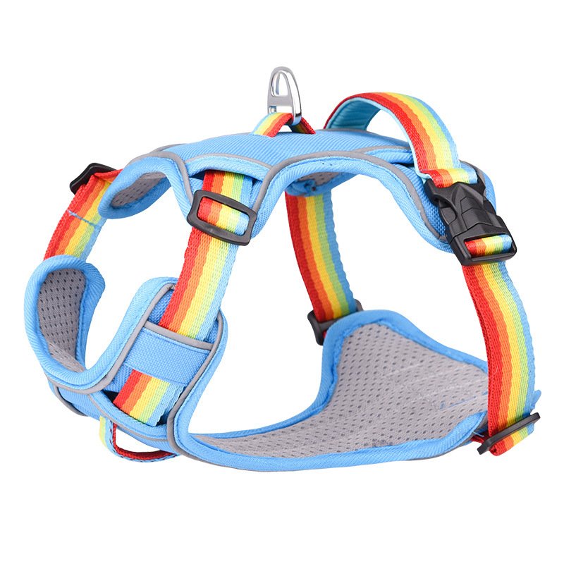 OEM Luxury Adjustable Reflective Dog Harness Custom Nylon Vest Style No Pull for Outdoor Walking Pet Dog Walking Gear