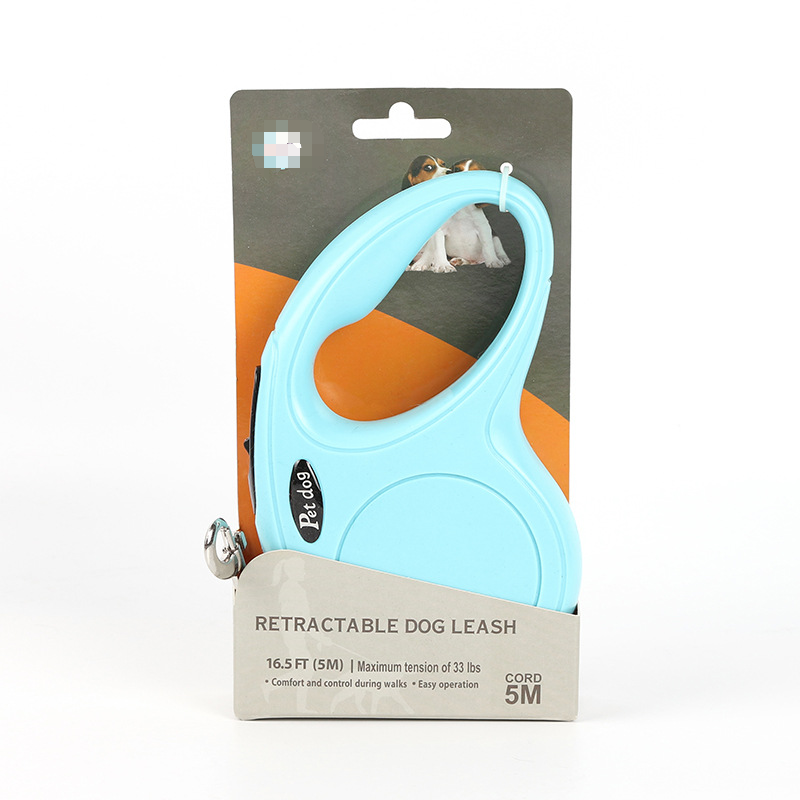 Wholesale pet fashionable retractable traction rope dog collar leash pet automatic telescopic tractor