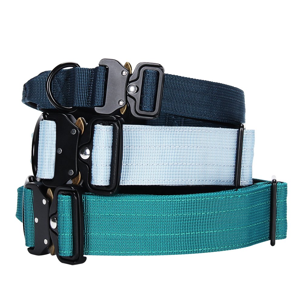Wholesale Pet Dog Collar With Handle Soft padded German Shepherd Collar for Medium and Large Dogs Heavy Duty Tactical Dog Collar