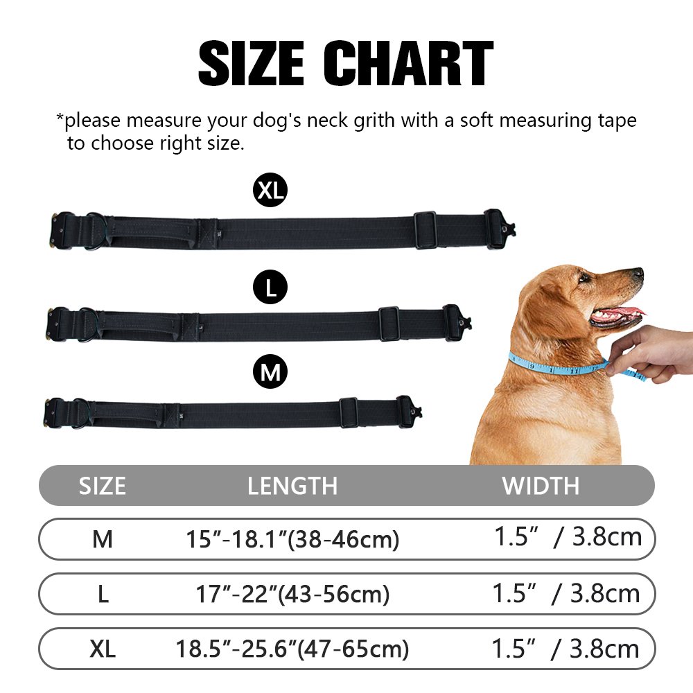 Wholesale Pet Dog Collar With Handle Soft padded German Shepherd Collar for Medium and Large Dogs Heavy Duty Tactical Dog Collar