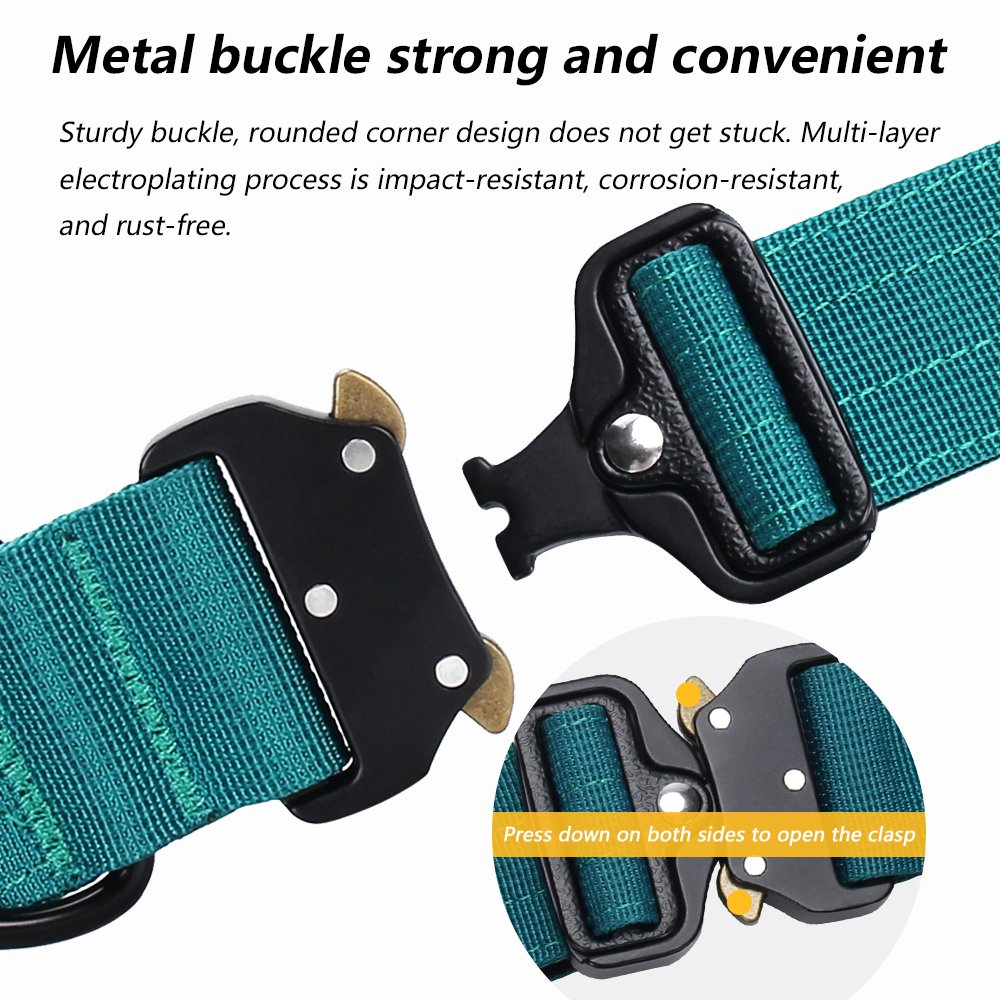 Wholesale Pet Dog Collar With Handle Soft padded German Shepherd Collar for Medium and Large Dogs Heavy Duty Tactical Dog Collar