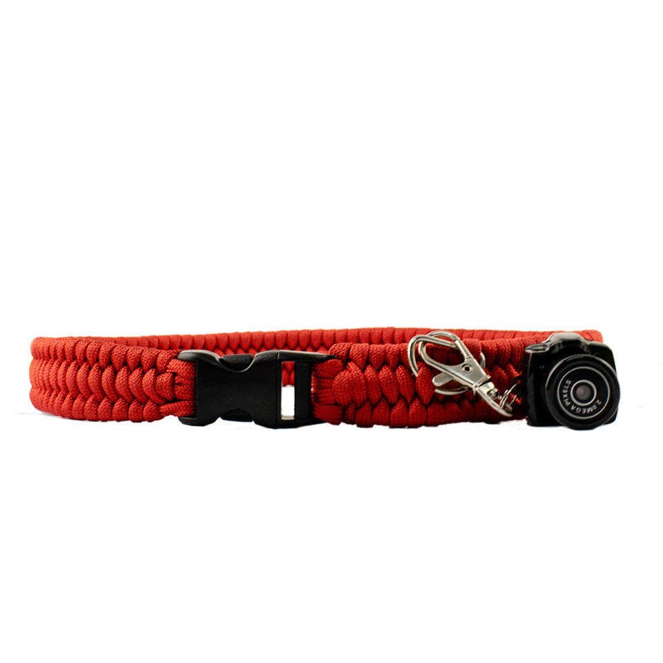 Wholesale Pet Supplies Paracord Braided Pet Camera Collar Teddy Pomeranian Comfortable Dog Collar Neck