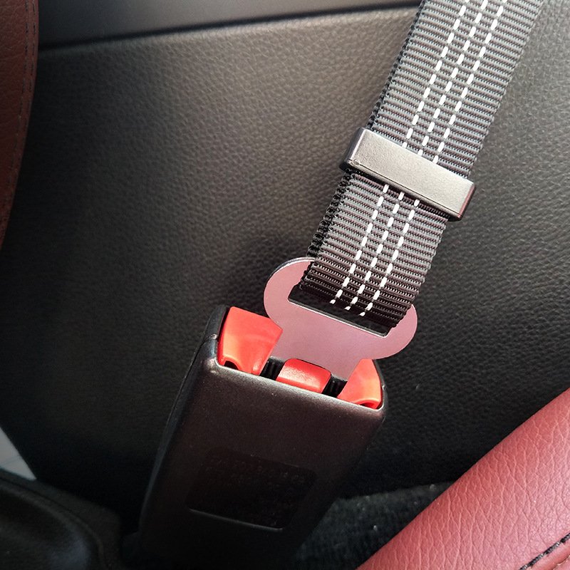 Pet Dog Collars Leashes Luxury Nylon Custom Reflective Dogs Leash Adjustable Safety Bungee Pet Dog Cat Car Seat Belt