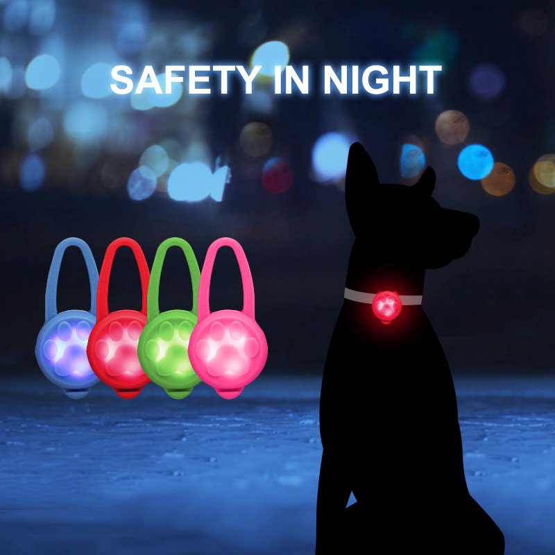 2024 New wn Hot Sale Custom Waterproof Safety Light LED Pet Tag Products ID Tag