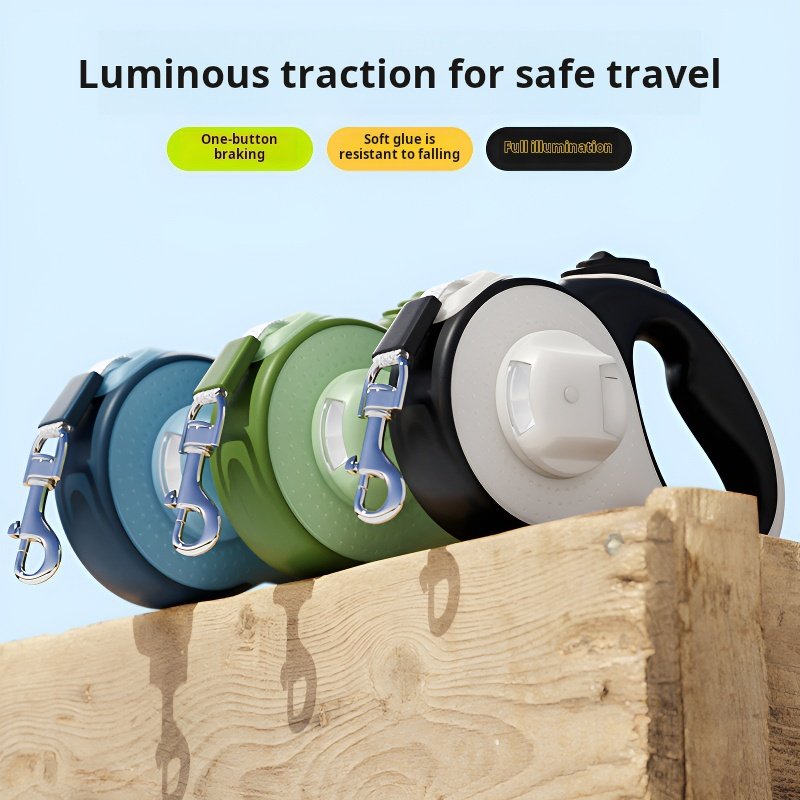 New automatic retractable tractor dog hand holding rope 8M Dog Leash portable dog chest strap pet supplies