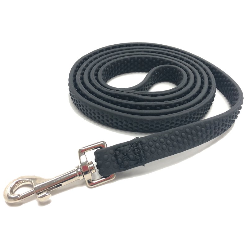 Waterproof PVC Coated Nylon Dog Leash Custom Geat Grip Collar with Padded Lights and Personalized Options for Pet Supplies Solid