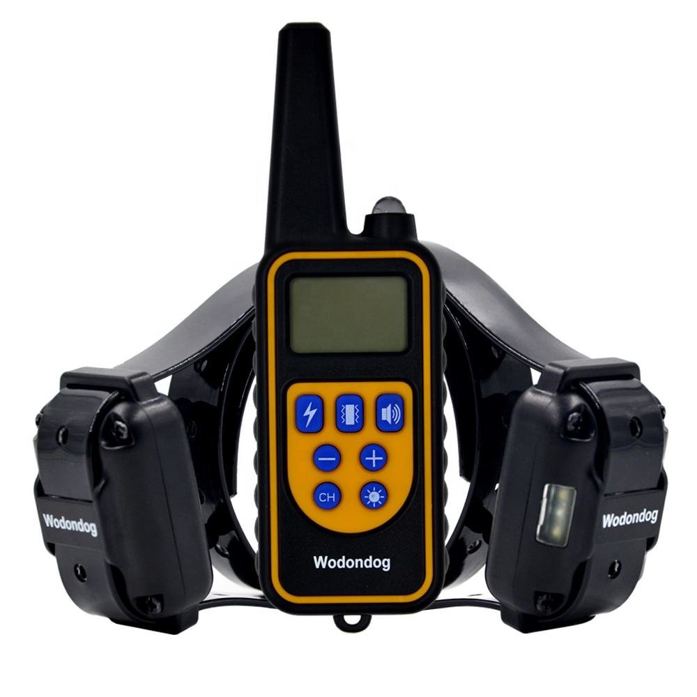 Rechargeable Waterproof Ip67 Dog Training Collars With 800m Remote For 2 Dogs Bark Deterrent