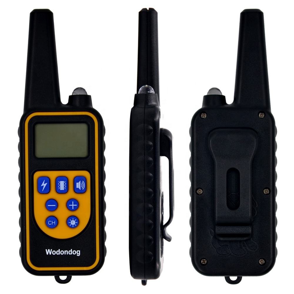 Rechargeable Waterproof Ip67 Dog Training Collars With 800m Remote For 2 Dogs Bark Deterrent