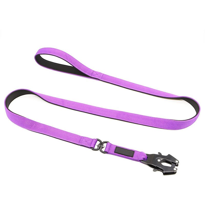 New design wholesale dog pet supplies nylon dog leash Swivel combat rope dog leash