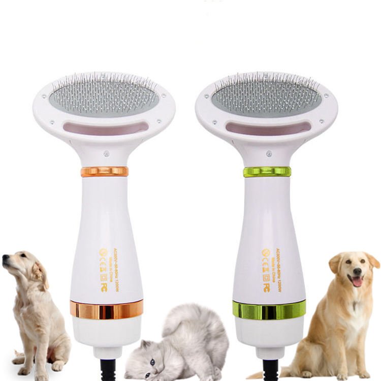 2-In-1 Hair dryers and comb brush maquina cortar pelo mascotas electric 2 temperature quick dry dog hair dryer pet dryer