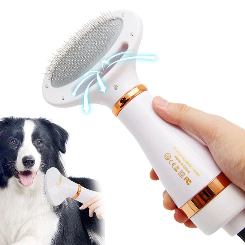 2-In-1 Hair dryers and comb brush maquina cortar pelo mascotas electric 2 temperature quick dry dog hair dryer pet dryer