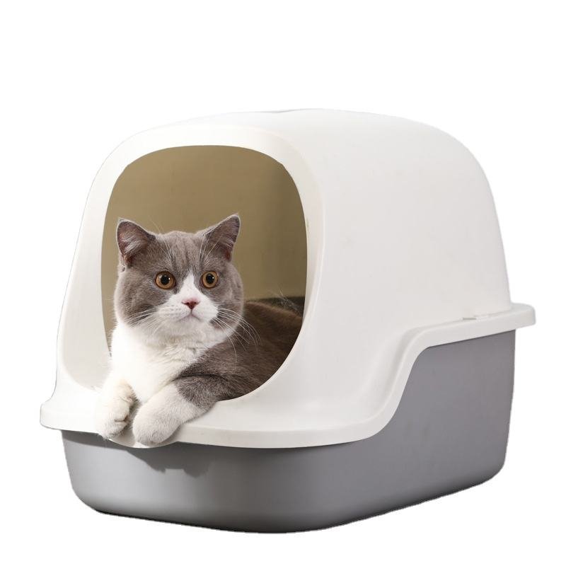 Newest Design Closed Large Toilet Self Litter Box For Persian Cat Hidden Cat Litter Box Enclosure