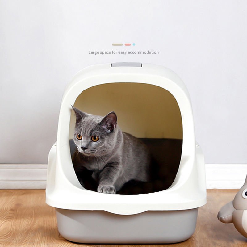 Newest Design Closed Large Toilet Self Litter Box For Persian Cat Hidden Cat Litter Box Enclosure