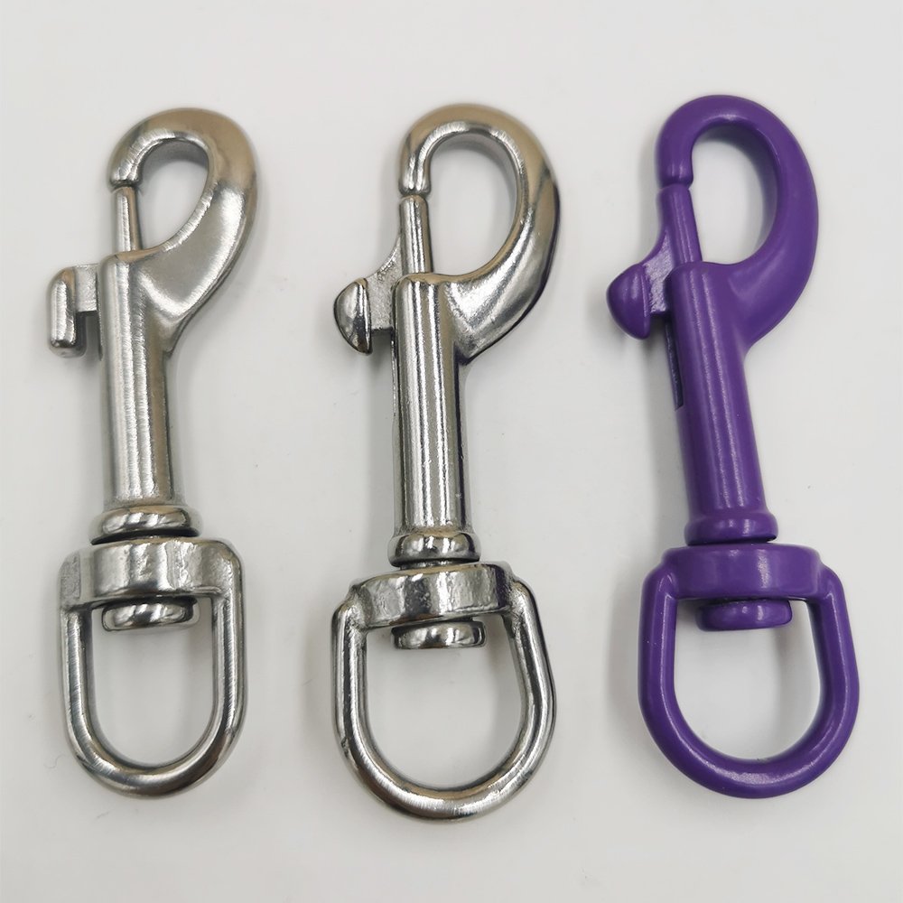 Swivel Snap Hooks Heavy Duty Metal Bolt Snap Dog Leash Clasp Multipurpose for Linking Pet Leash & Collar, Keychain Hooks