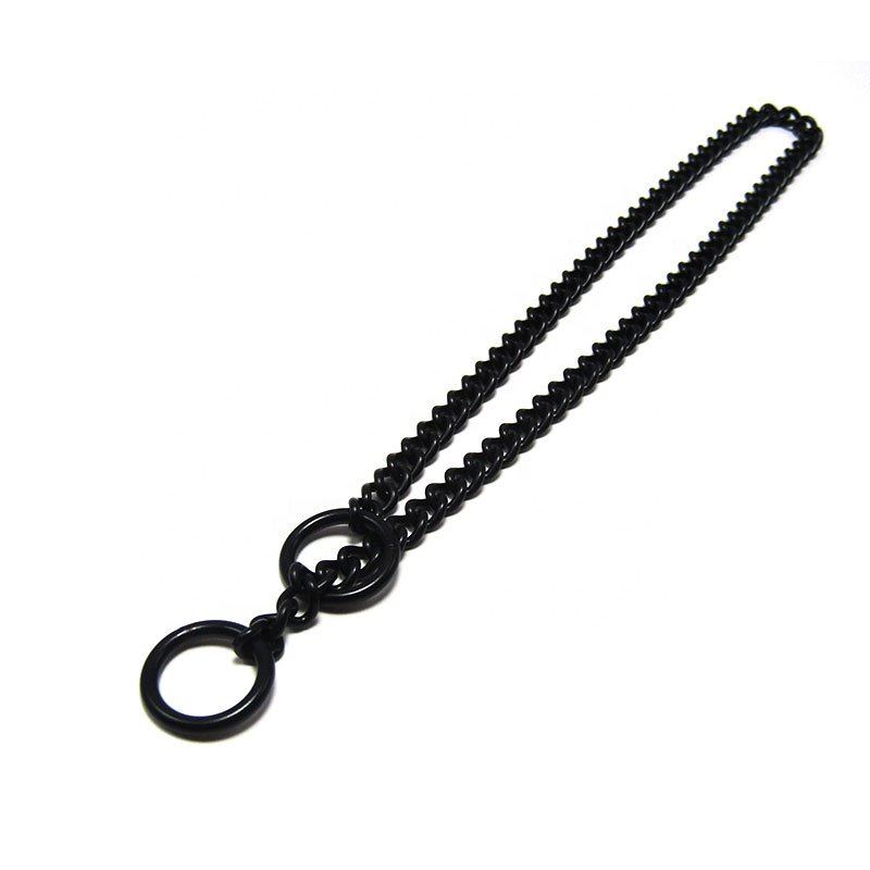 New Fashion Mini Size stainless steel luxury training choke curb chain collar for dog