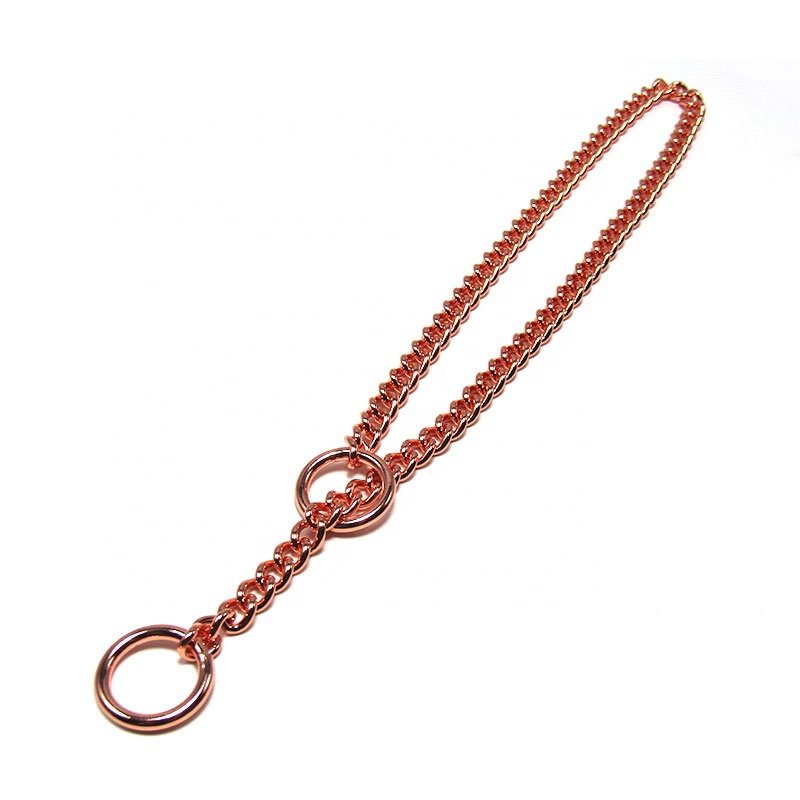 New Fashion Mini Size stainless steel luxury training choke curb chain collar for dog