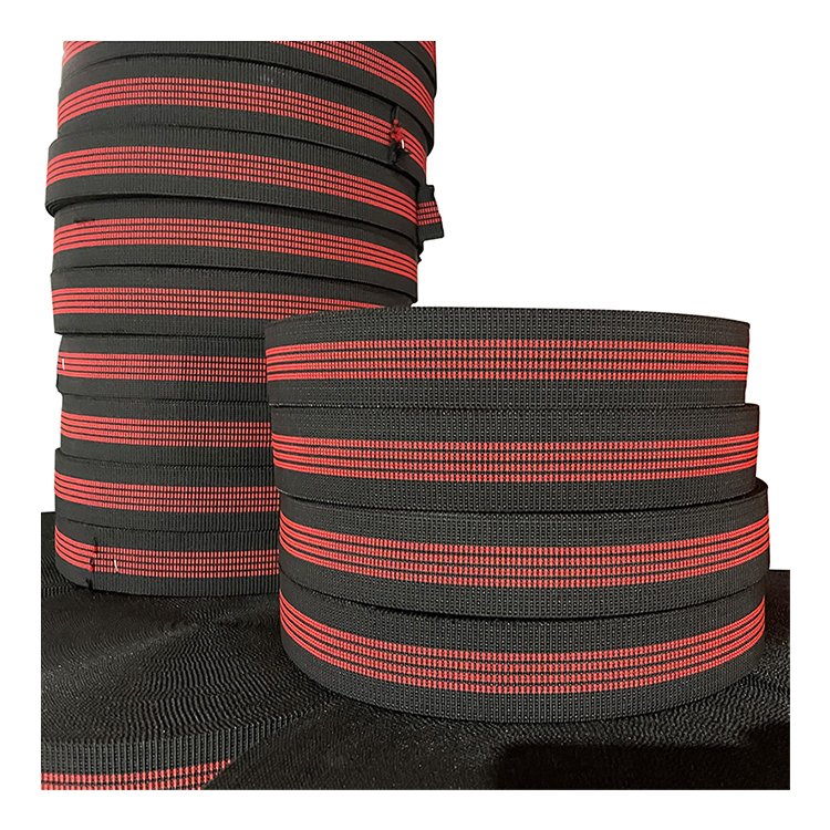 Huiteng Custom color width anti slip rubber grip trampoline webbing non slip polypropylene dog leash webbing for pet belts