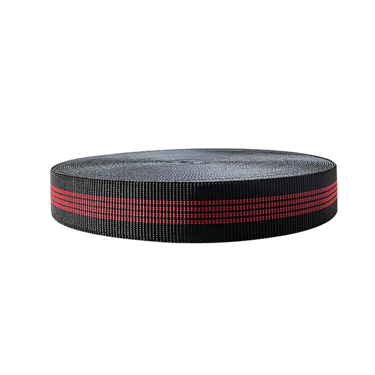 Huiteng Custom color width anti slip rubber grip trampoline webbing non slip polypropylene dog leash webbing for pet belts